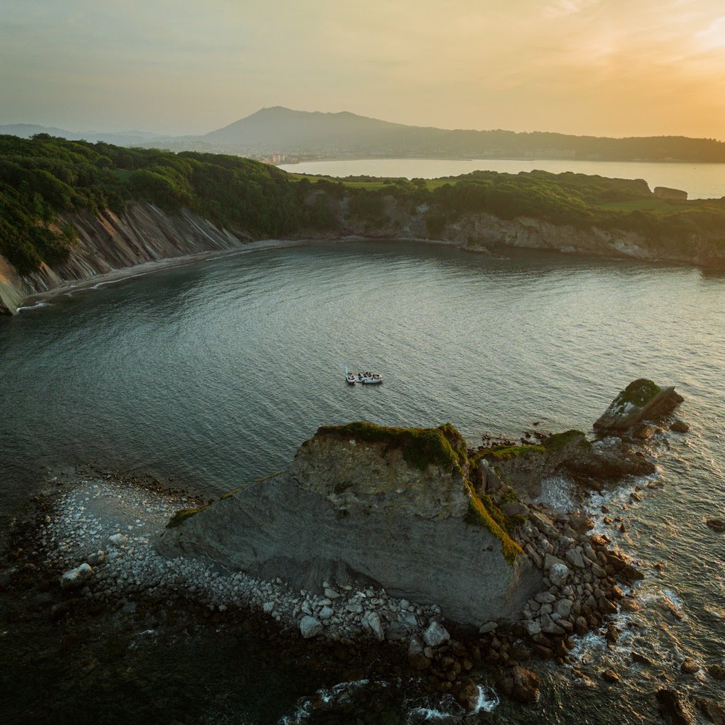 Sunset sur l'eau
